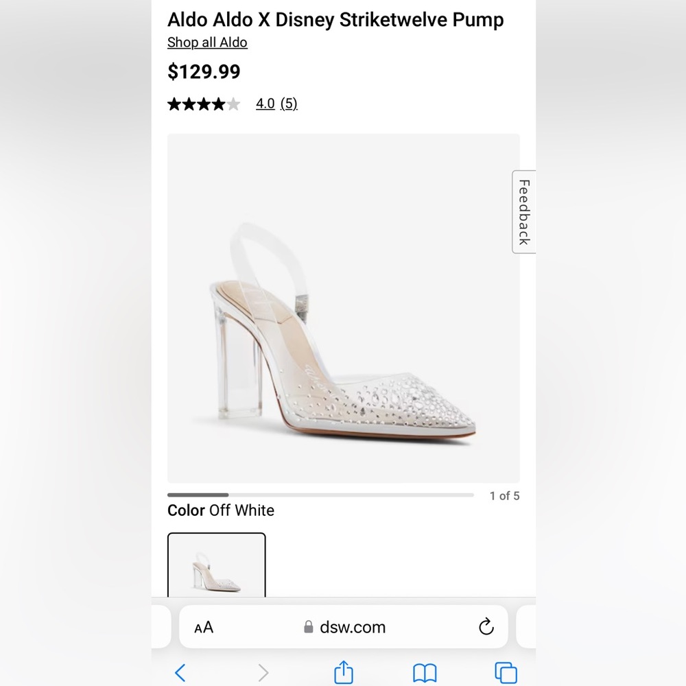 Aldo x Disney striketwelve pump size 8